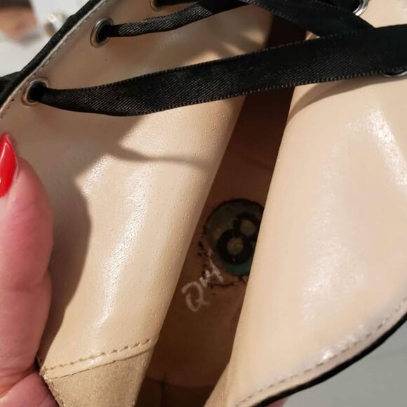 Open Toe Lace Up Short Boot Heels Booties - Used Good Condition - size 8 - Picture 8 of 8